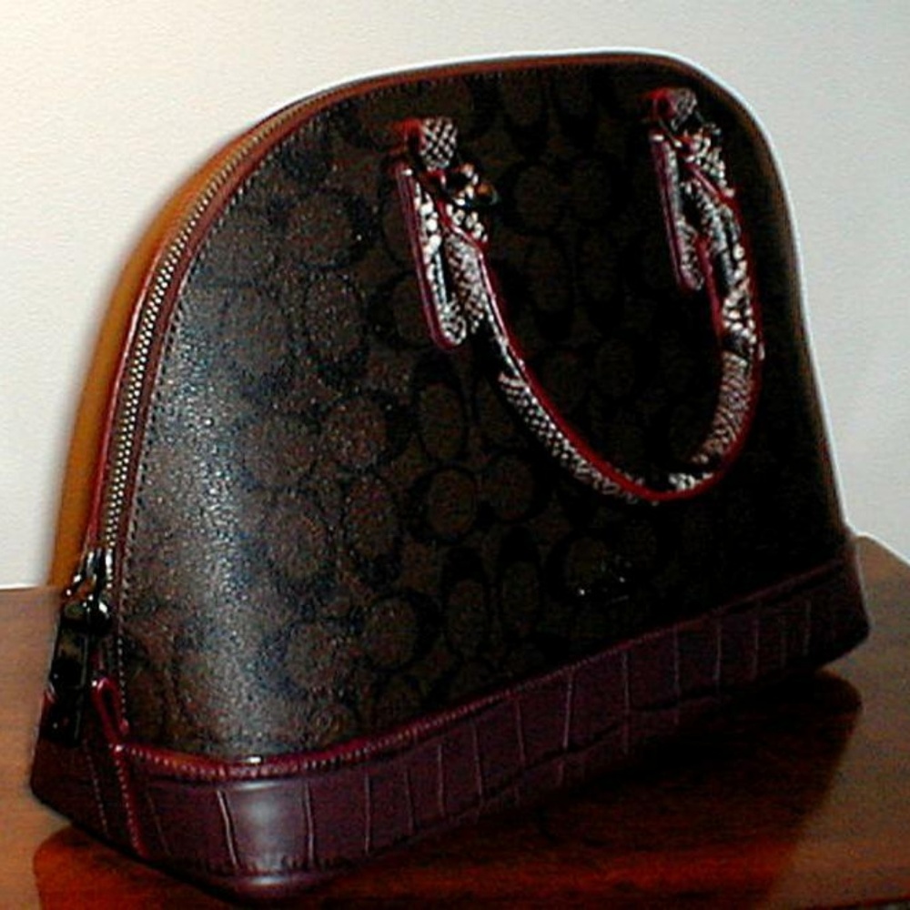 Coach Sierra Satchel Signature Exotic Mix - Picture 4 of 6